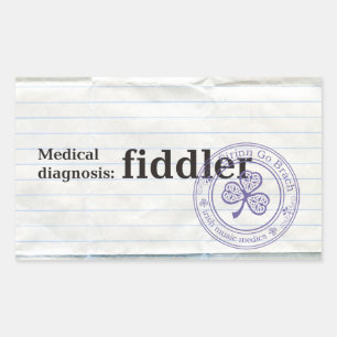 Medical diagnosis: Fiddler Sticker