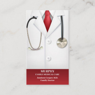 Medical Doctor Business Card w/Appointment