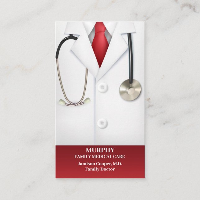 Medical Doctor Business Card w/Appointment (Front)