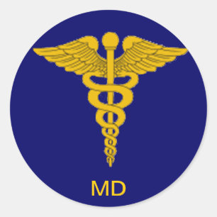 Medical Doctor Caduceus  Sticker
