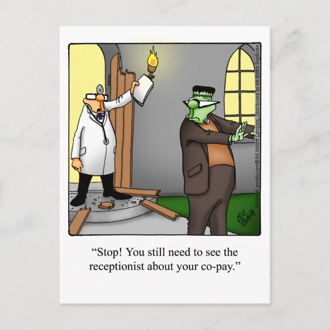 Medical/Doctor Humour Postcard (Front)