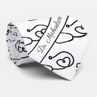 Medical Doctor Name Stethoscope Pattern Physician