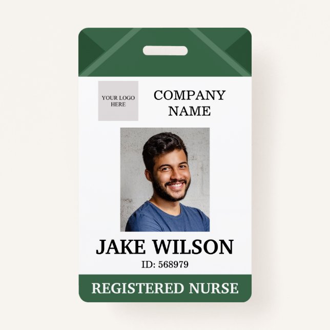 Medical Doctor Nurse Aged Care Security Photo ID Badge (Front)