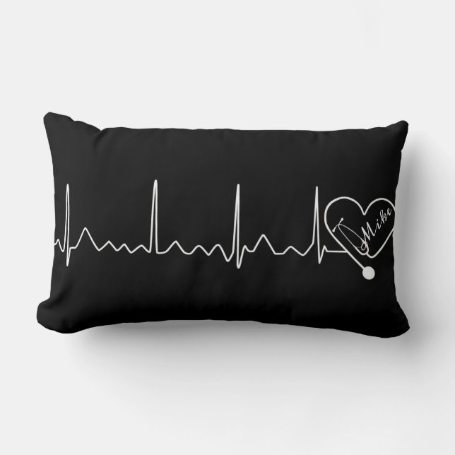 Medical Doctor Nurse Custom Colour Personalized Lumbar Pillow (Front)