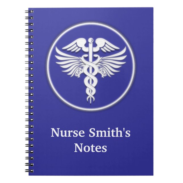 Medical doctor nurse notes blue notebook (Front)