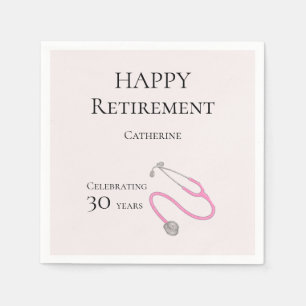 Medical Doctor Nurse Retirement Party  Napkin