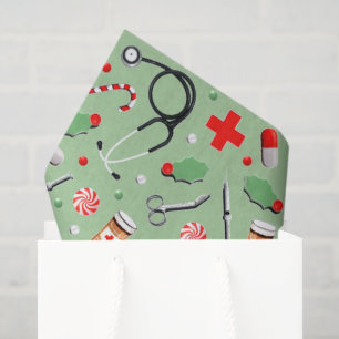 Medical Doctor or Nurse Christmas Holiday Tissue P Paper