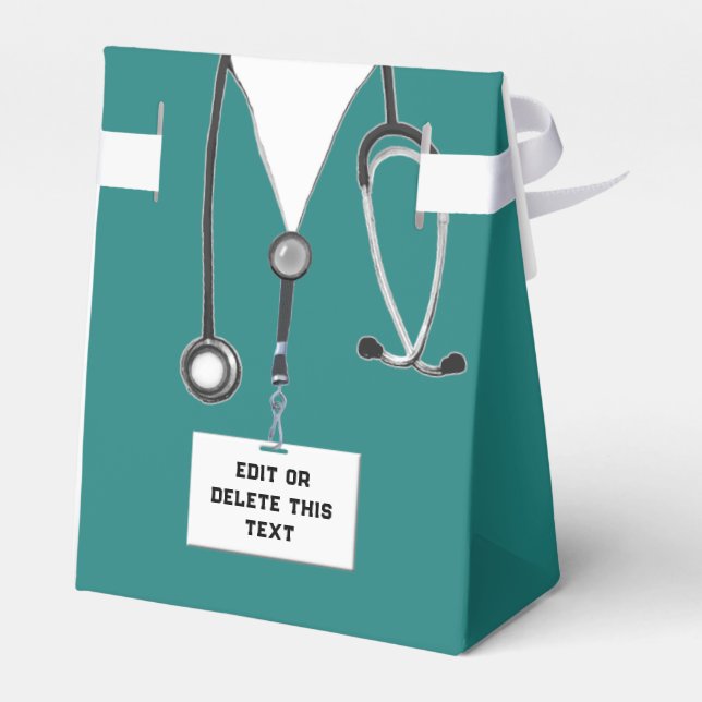 Medical Doctor or Nurse Favor Box (Back Side)