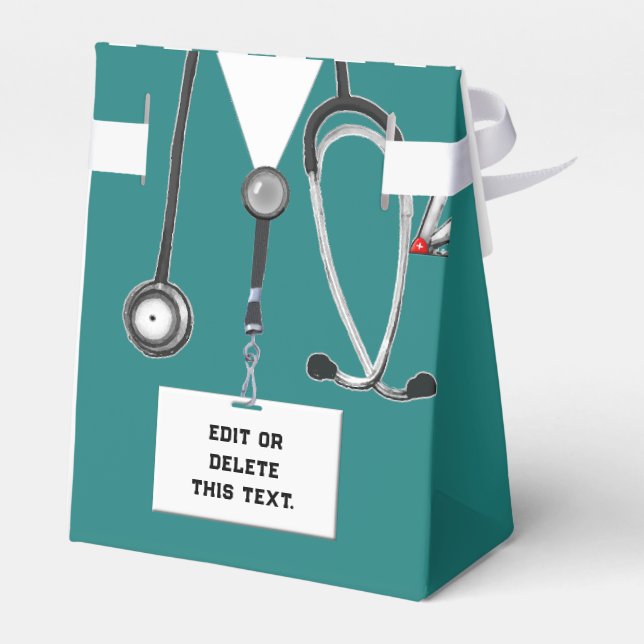 Medical Doctor or Nurse Favor Box (Back Side)