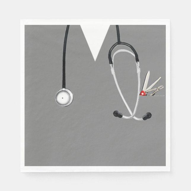 Medical Doctor Party Napkin (Front)
