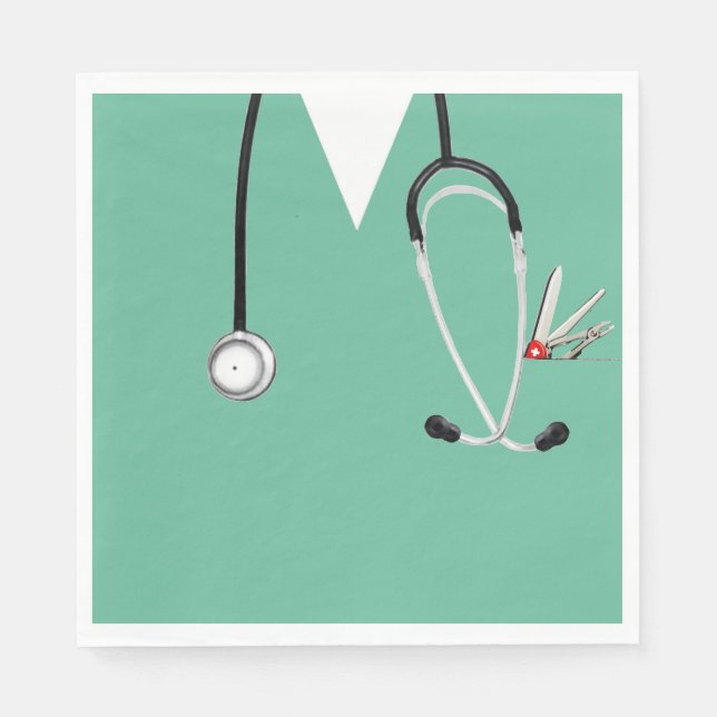 Medical Doctor Party Napkin (Front)