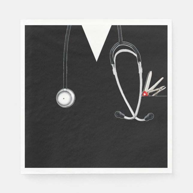 Medical Doctor Party Napkin (Front)