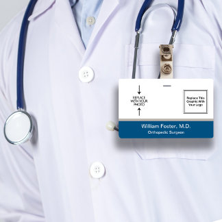 Medical Doctor Photo Logo Design Badge
