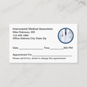 Medical Doctor Simple Appointment Cards