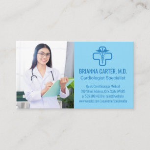 Medical Doctor with Clipboard Hospital Workers Business Card