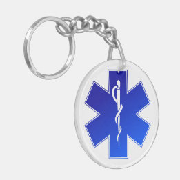 Medical EMS Symbol Keychain
