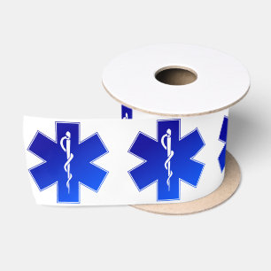 Medical EMS Symbol Satin Ribbon