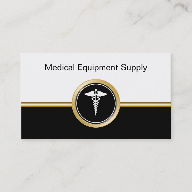 Medical Equipment Supply Business Cards (Front)