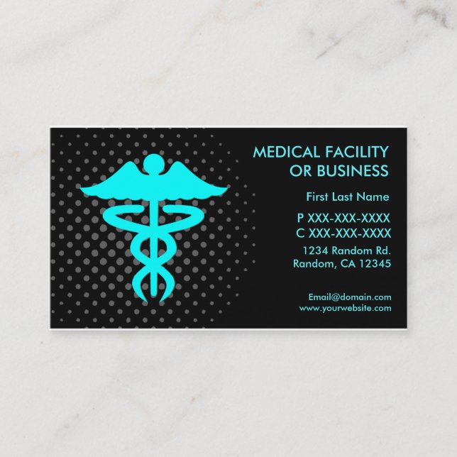 Medical facility or business customizable cards (Front)