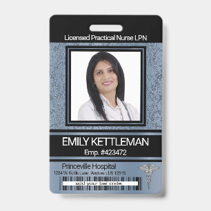 Medical Field Photo Badge - Blue