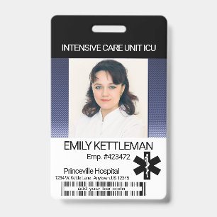 Medical Field Photo Badge - Dark Blue