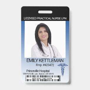 Medical Field Photo Badge - Dark Blue