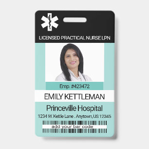 Medical Field Photo Badge - Editable