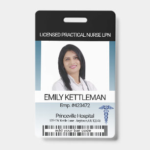 Medical Field Photo Badge - Editable