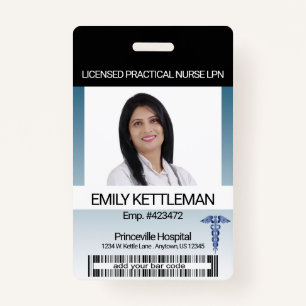 Medical Field Photo Badge - Editable