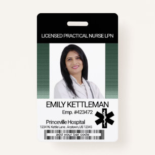 Medical Field Photo Badge - Green