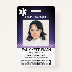 Medical Field Photo Badge - Pediatric Nurse