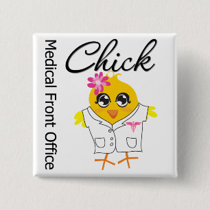Medical Front Office 2 Inch Square Button