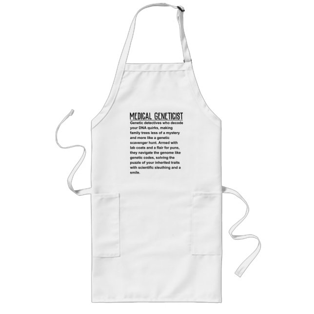 Medical Geneticist Long Apron (Front)