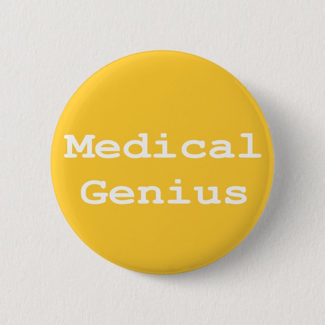 Medical Genius Gifts 2 Inch Round Button (Front)