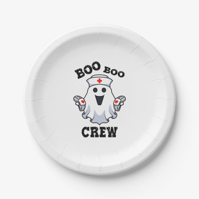 Medical Ghost Hospital Paper Plate (Front)