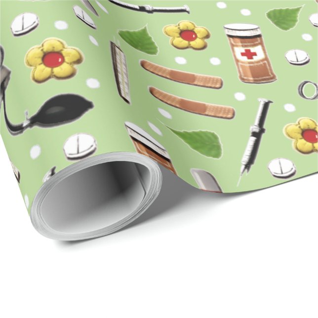 Medical Gift Wrapping Paper (Roll Corner)