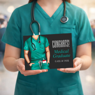 Medical Graduation Greeting Card Congrats