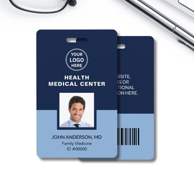 Medical Healthcare Clinic Doctor Bar Code ID Badge (Medical Healthcare Clinic Doctor Bar Code ID Badge)