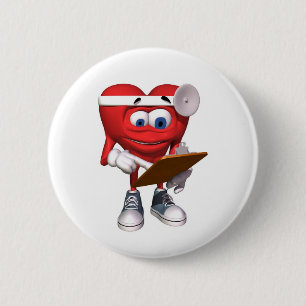 Medical Heart Doctor Cute 2 Inch Round Button