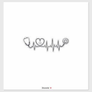 Medical Heartbeat Stethoscope Vector Shirt Design_