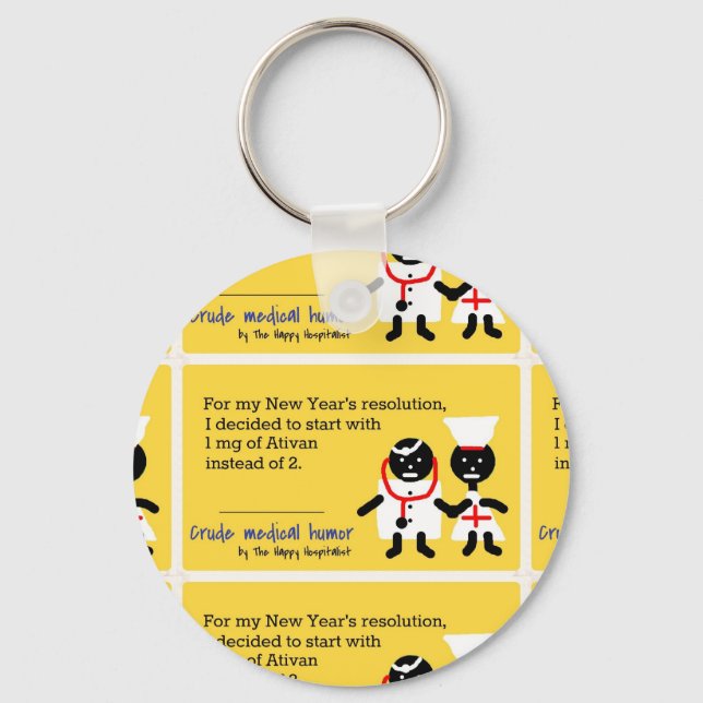 Medical Humour Keychain (Front)
