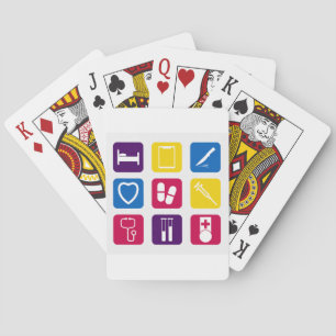 Medical Icons Playing Cards