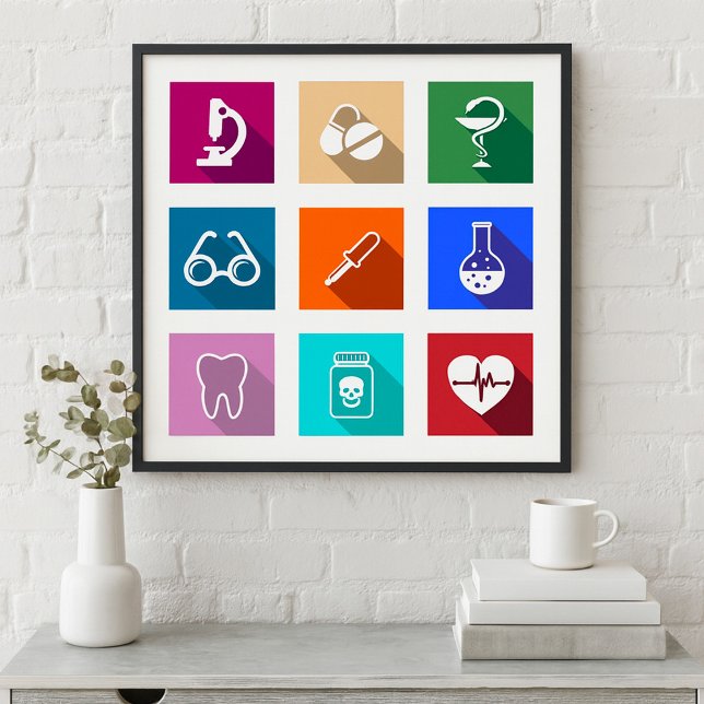 Medical Icons Poster (Creator Uploaded)