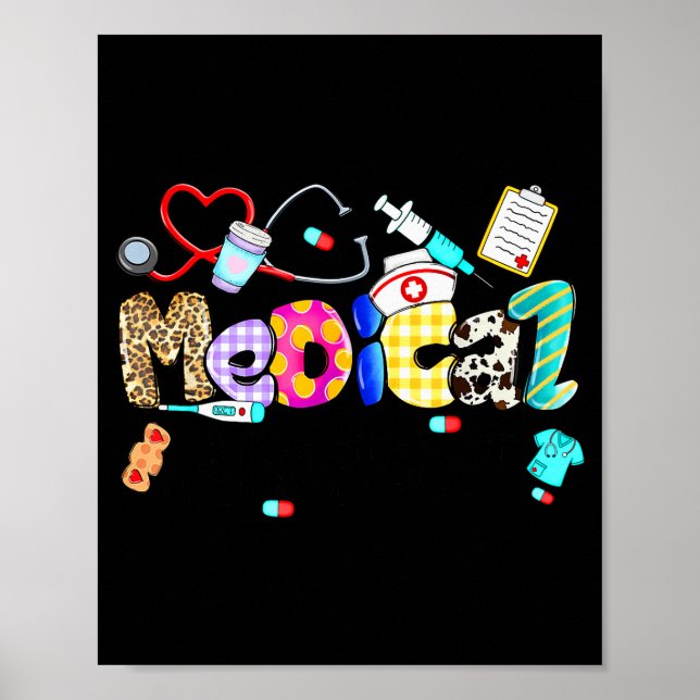 Medical Istant Stethoscope Leopard Medical Istant  Poster (Front)