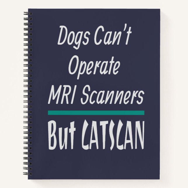 Medical Joke Dogs and Cats Dad Joke Funny Notebook (Front)
