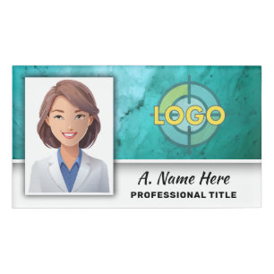 Medical Lab Logo Teacher Name Tech Professional ID Tag