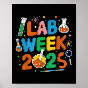 Medical Lab Scientist Retro Lab Week 2025 Phleboto Poster