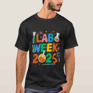 Medical Lab Scientist Retro Lab Week 2025 Phleboto T-Shirt