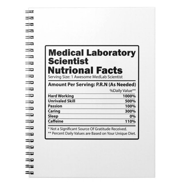 Medical Lab Scientists | Laboratory Chemistry Gift Notebook (Front)