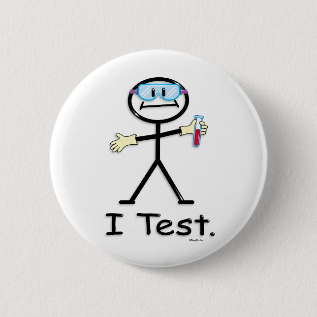 Medical Lab Tech 2 Inch Round Button (Front)